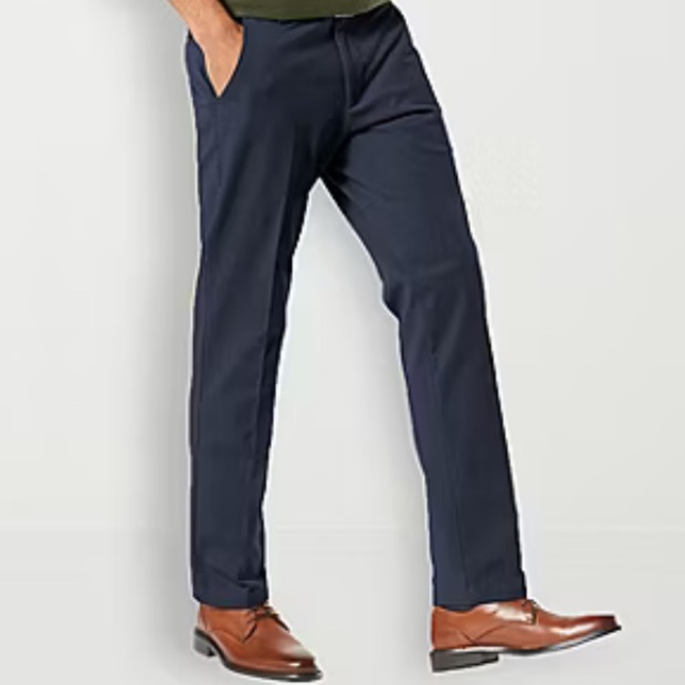 Dockers Workday Khaki With Smart 360 Flex Mens Slim Fit Flat Front Pant